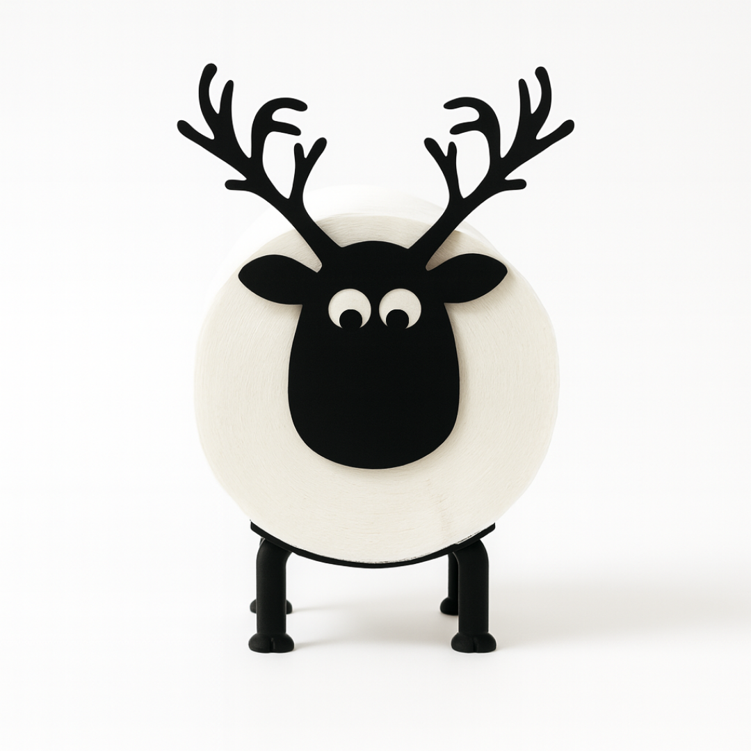 Schaf & Elch Toilettenpapierhalter – Niedlicher Bad-Assistent