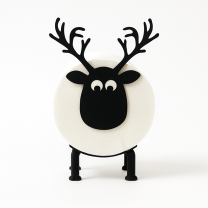 Schaf & Elch Toilettenpapierhalter – Niedlicher Bad-Assistent