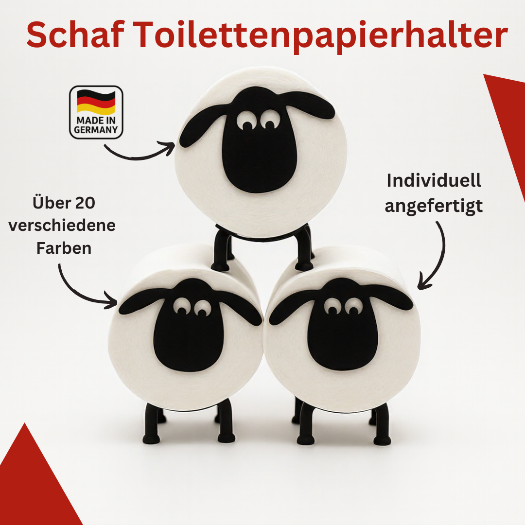 Schaf & Elch Toilettenpapierhalter – Niedlicher Bad-Assistent