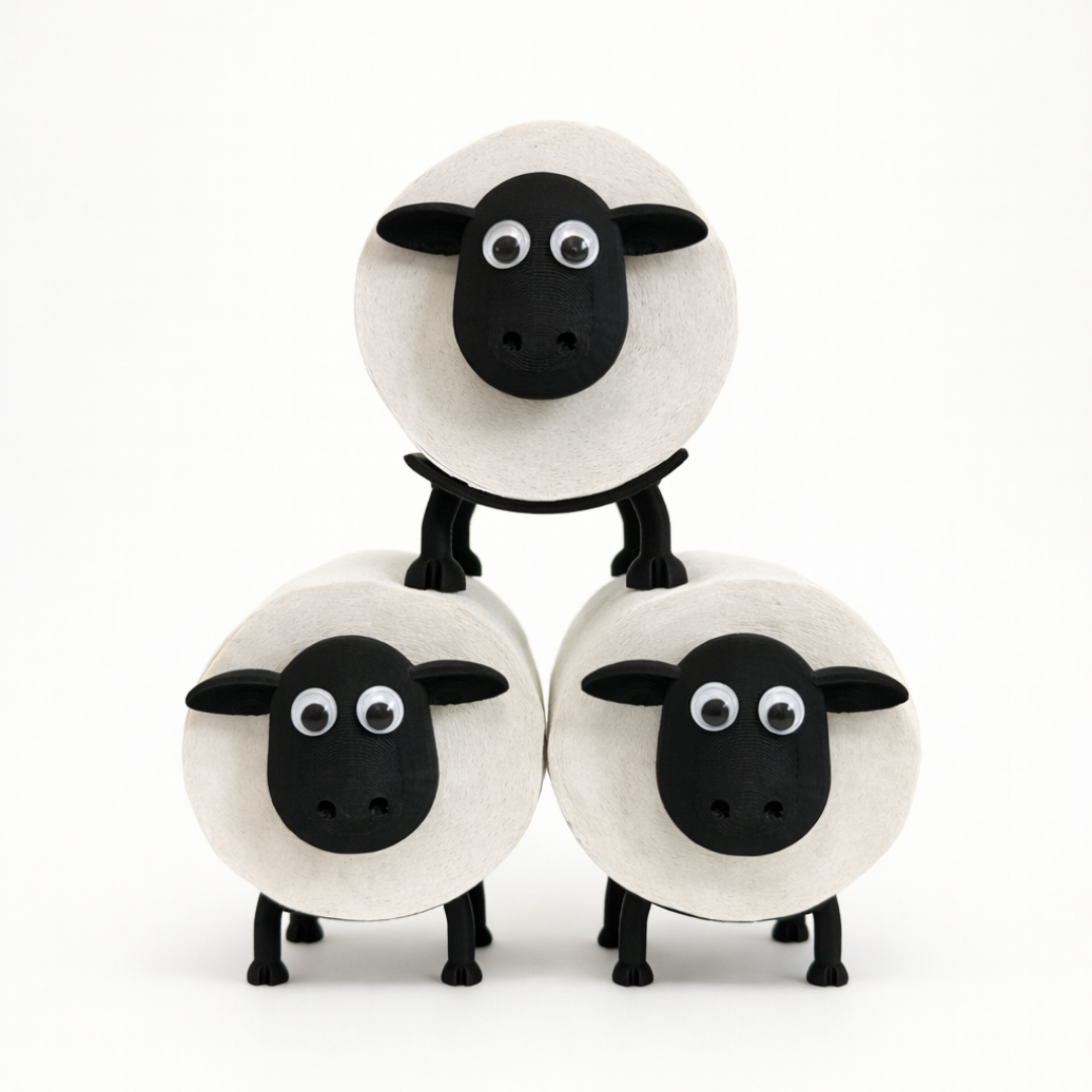 Schaf & Elch Toilettenpapierhalter – Niedlicher Bad-Assistent