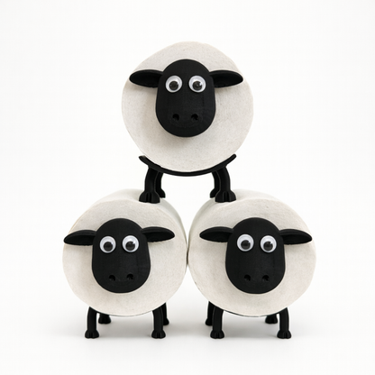 Schaf Toilettenpapierhalter – Niedlicher Bad-Assistent - Wackelaugen