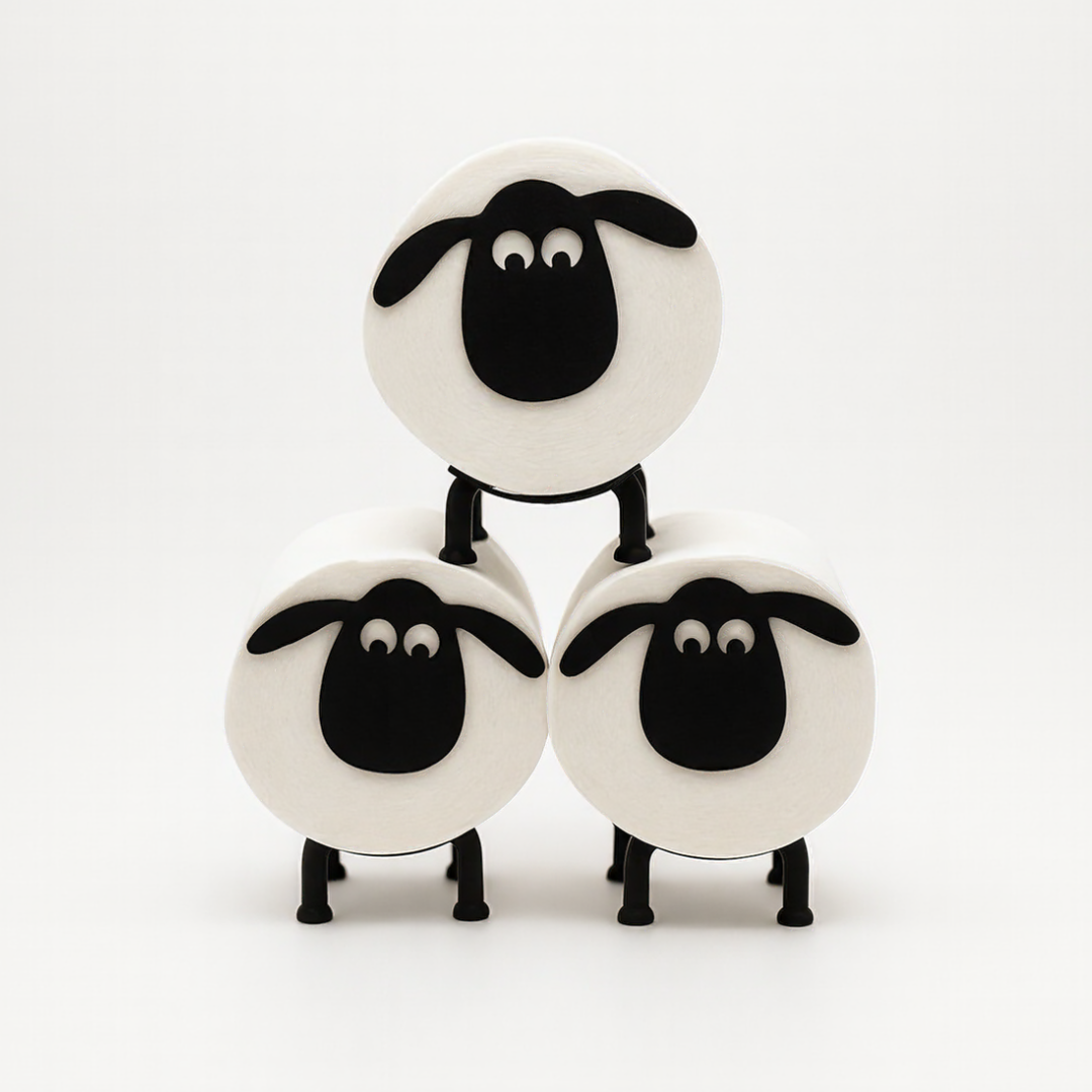 Schaf & Elch Toilettenpapierhalter – Niedlicher Bad-Assistent