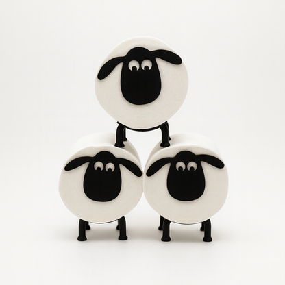 Schaf & Elch Toilettenpapierhalter – Niedlicher Bad-Assistent