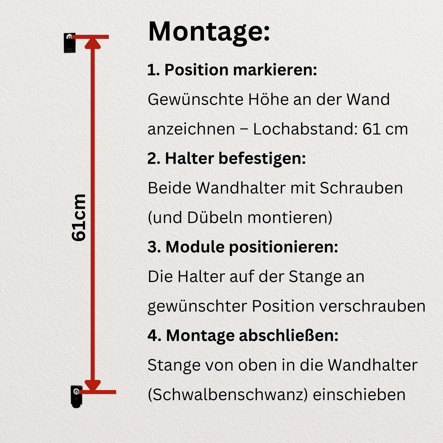Modularer Wandhalter für Radsportzubehör: Zubehörhalter für Helm, Sonnenbrille, Tacho, Trinkflaschen und Schuhe - Bike Gear Rack