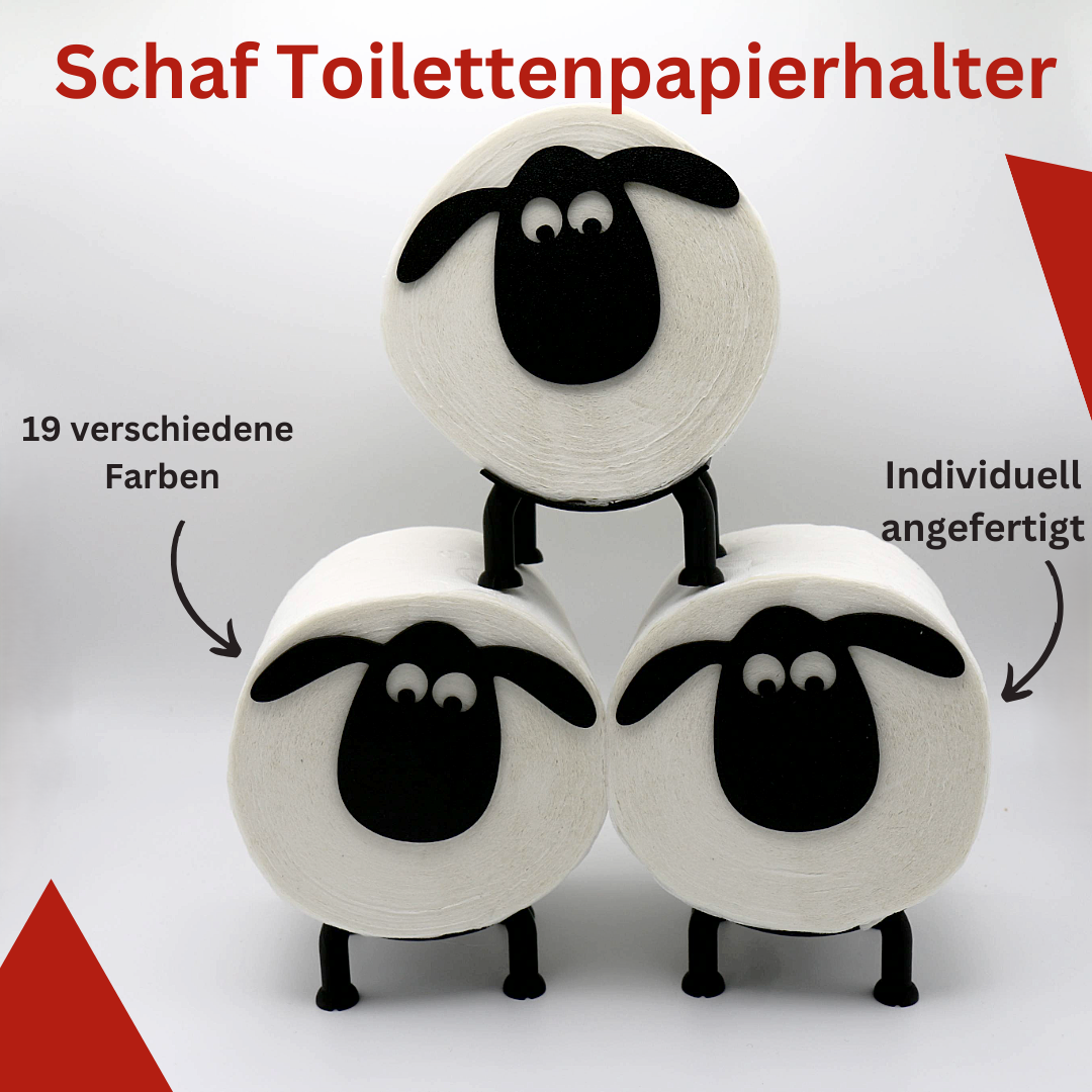 Schaf & Elch Toilettenpapierhalter – Niedlicher Bad-Assistent