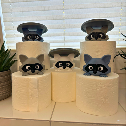 Waschbär-Toilettenpapierhalter – Lustige 3D-gedruckte Badezimmer-Deko