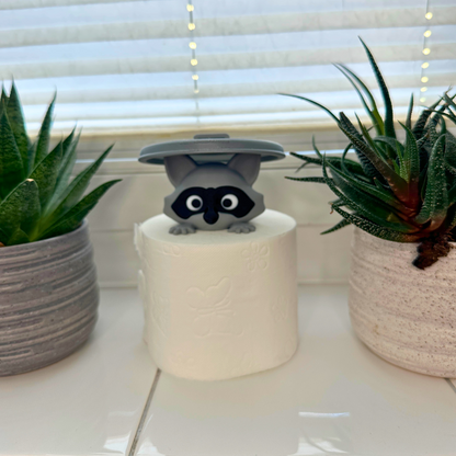 Waschbär-Toilettenpapierhalter – Lustige 3D-gedruckte Badezimmer-Deko