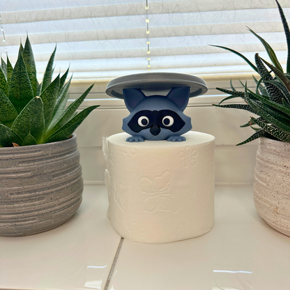 Waschbär-Toilettenpapierhalter – Lustige 3D-gedruckte Badezimmer-Deko