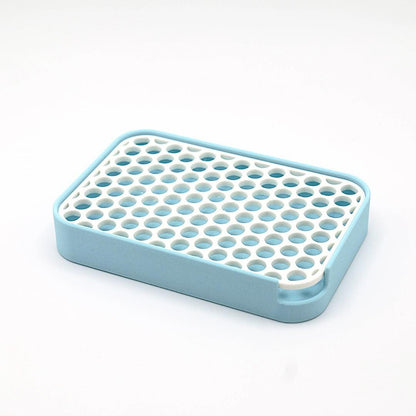 Moderne Seifenschale mit Abtropfgitter | Seifenhalter mit 4 Gitterdesigns | Badezimmer Deko | 3D Druck | Japandi & Skandi