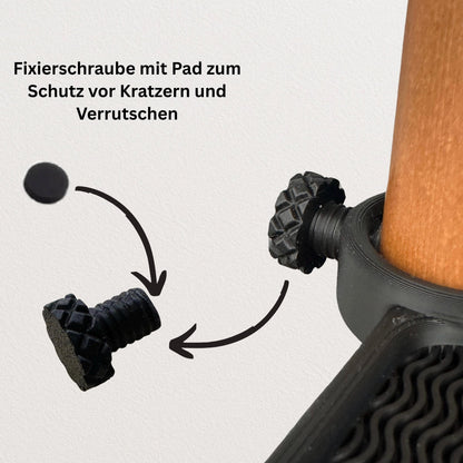 Radsport Wandhalter mit Kirschholz | Fahrrad Zubehör Organizer für Helm, Brillen, Radschuhe & Trinkflaschen | Rennrad Geschenk