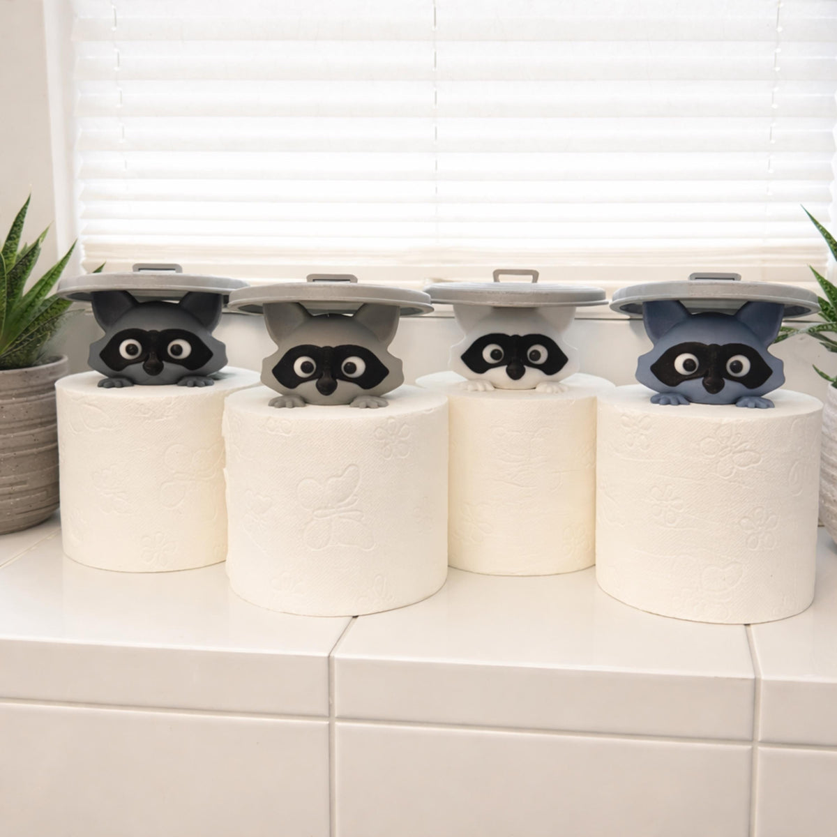 Waschbär Toilettenpapierhalter | Lustiger Klopapierhalter | WC Rollenhalter Waschbär | Badezimmer Deko | Geschenkidee | 3D Druck