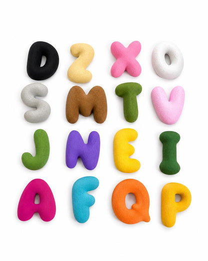 Selbstklebende Personalisierte 3D Bubble Buchstaben | Name fürs Kinderzimmer | Deko Buchstaben A–Z | 24 Farben | Geschenk zur Geburt