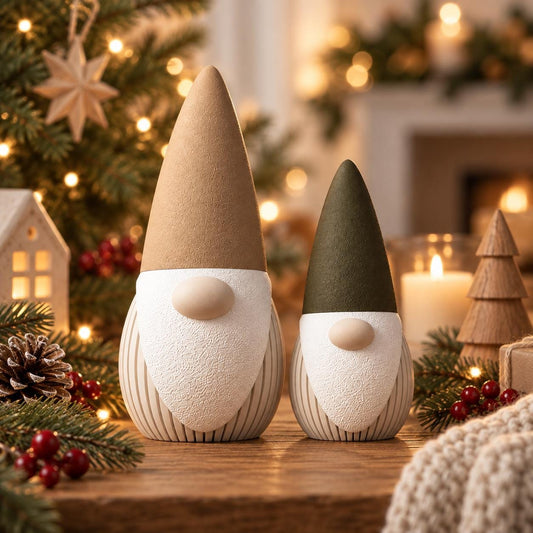 Deko Wichtel aus PLA, moderne Weihnachtsdeko, Skandi Winterdeko, 3D Druck Wichtel, minimalistische Deko