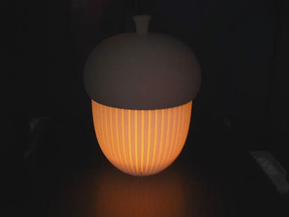 Eichel-Teelichthalter aus PLA, LED-Kerzenhalter mit Deckel, 2 Größen