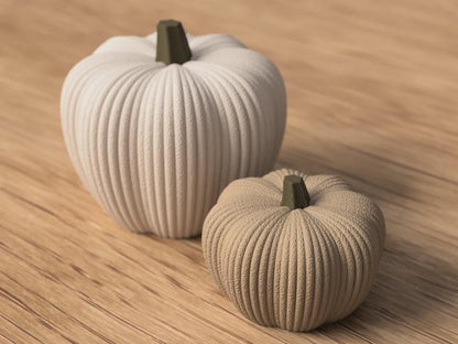 Gerippter Kürbis aus PLA, moderne Herbstdeko, 24 Farben