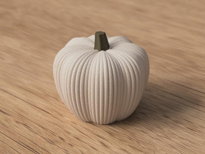 Gerippter Kürbis aus PLA, moderne Herbstdeko, 24 Farben