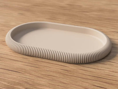 Japandi Dekotablett aus PLA, minimalistische Ablageschale, 24 Farben