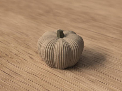 Gerippter Kürbis aus PLA, moderne Herbstdeko, 24 Farben